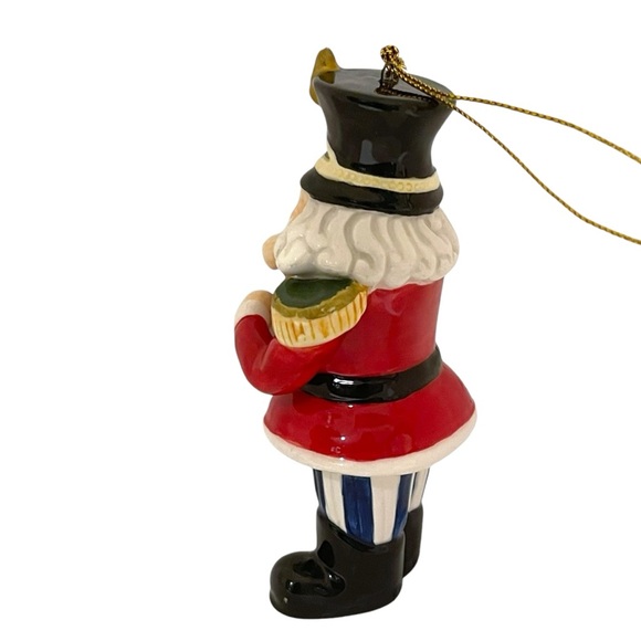 Vintage Porcelain Nutcracker Ornament 4.5” Tall ~ Great Christmas Decoration - Picture 6 of 10
